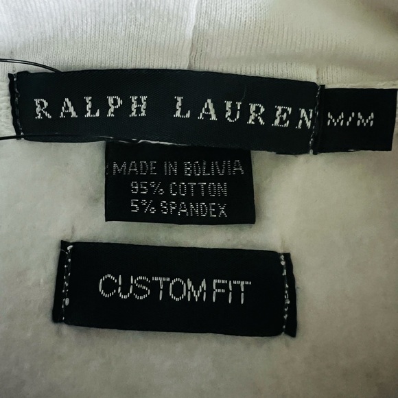 POLO RALPH LAUREN White Hoodie with USA and Polo Logo Boys Size Medium NWT - Picture 2 of 11